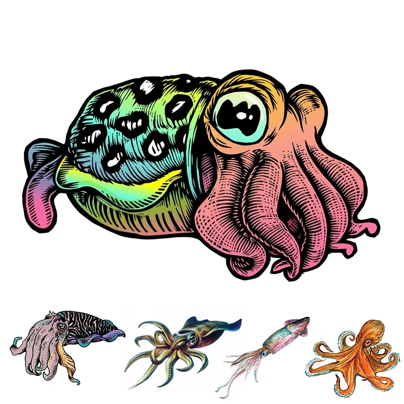 Laptop Accessories Aesthetic - Car Waterproof Self-adhesive Stickers, Squid Stickers,