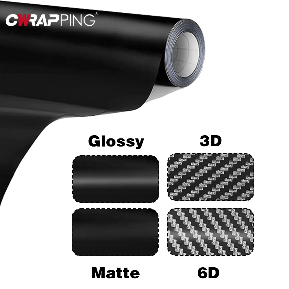 Laptop Accessories Aesthetic - Carbon Fiber Matte Glossy Black Car