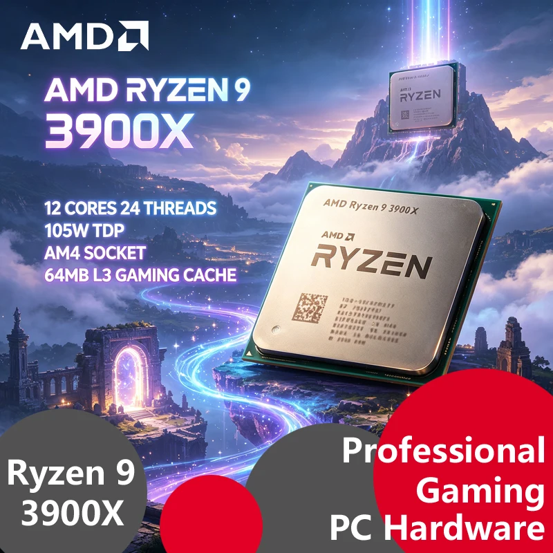 Amd Cpu Ryzen 9 - AMD Ryzen 9 3900X Tray Unlocked