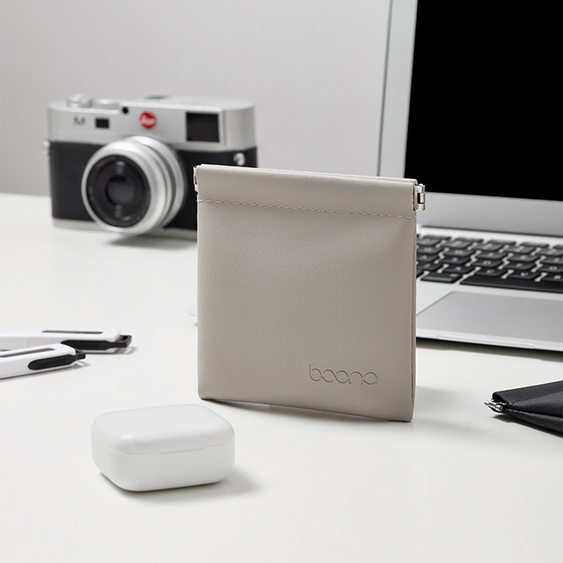 Cable Management Bag - PU Storage Bag Earphones Bluetooth Data