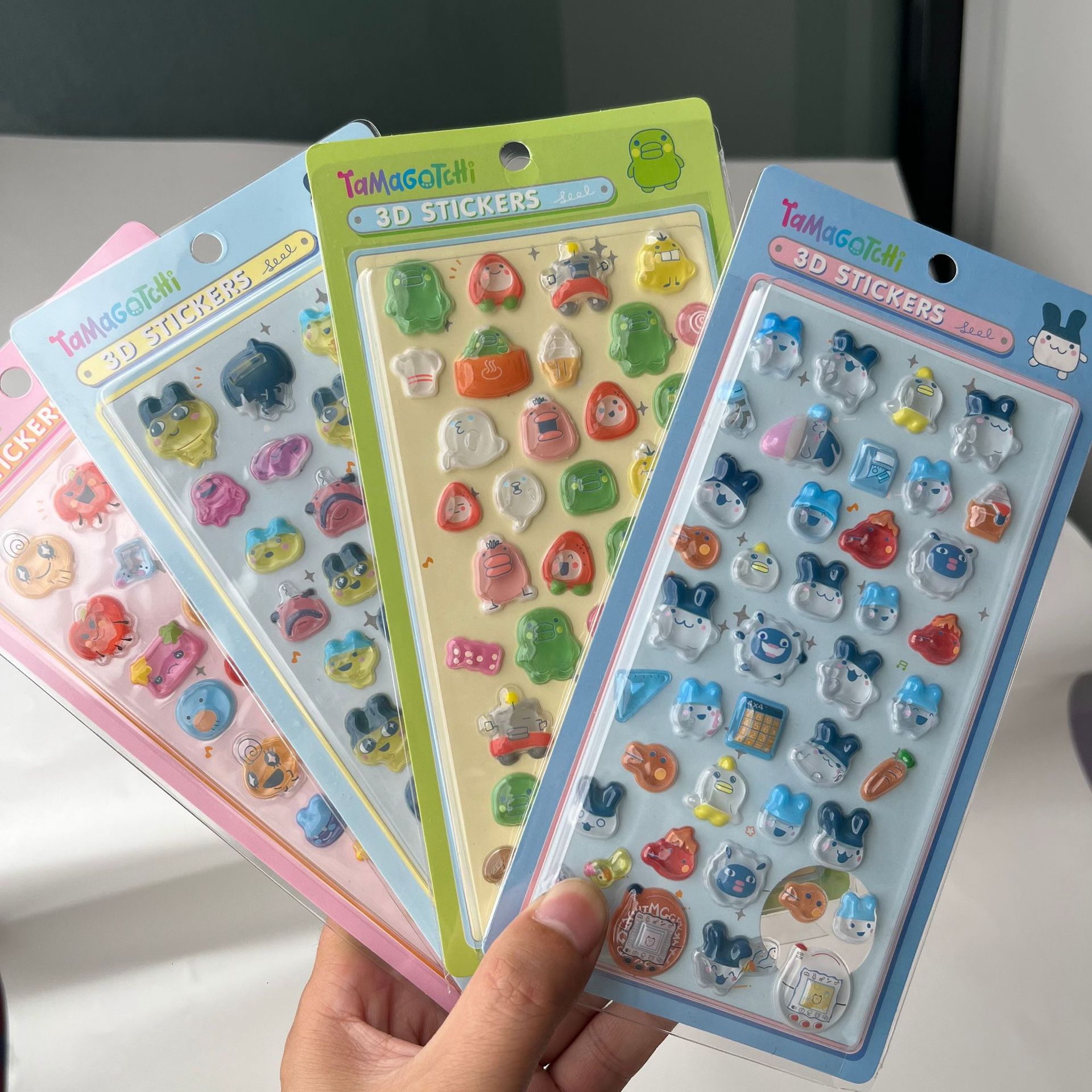 Laptop Accessories Aesthetic - Cute Tamagotchi 3D Puffy Stickers Retro