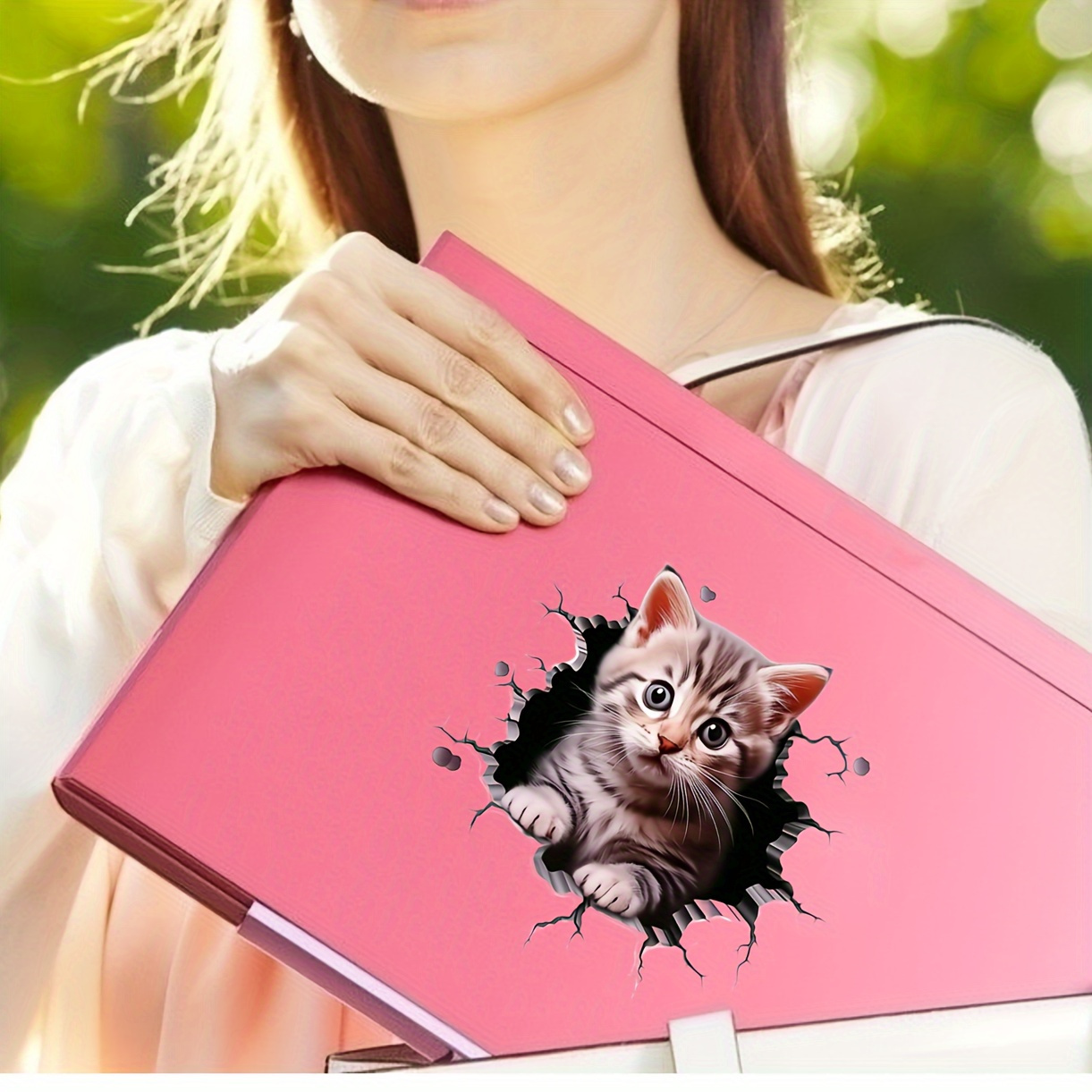 Polyvinyl Chloride Cat Pattern - огляд і ціна Laptop Accessories Aesthetic