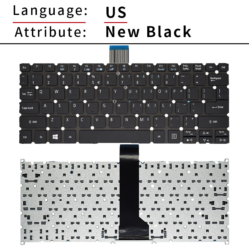 New US/English Laptop Keyboard - огляд і ціна Laptop Accessories Acer