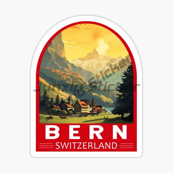 BERN SWITZERLAND Flag Car Stic - огляд і ціна Laptop Accessories Aesthetic