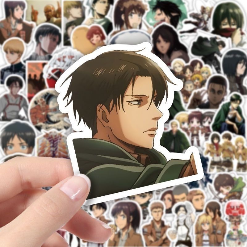 60Pcs Attack on Titan Anime St - огляд і ціна Laptop Accessories Aesthetic