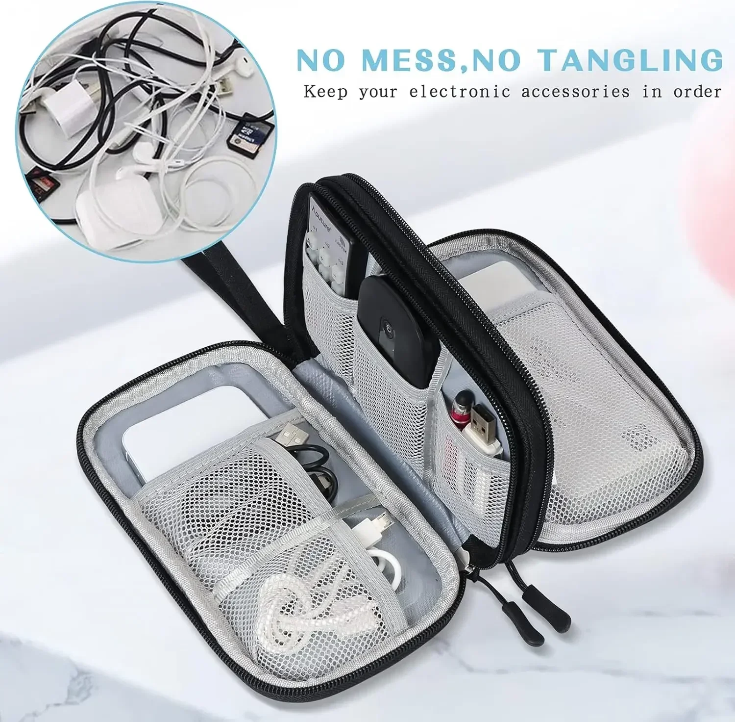 Travel Cable Bag Portable Digi - огляд і ціна Cable Management Bag
