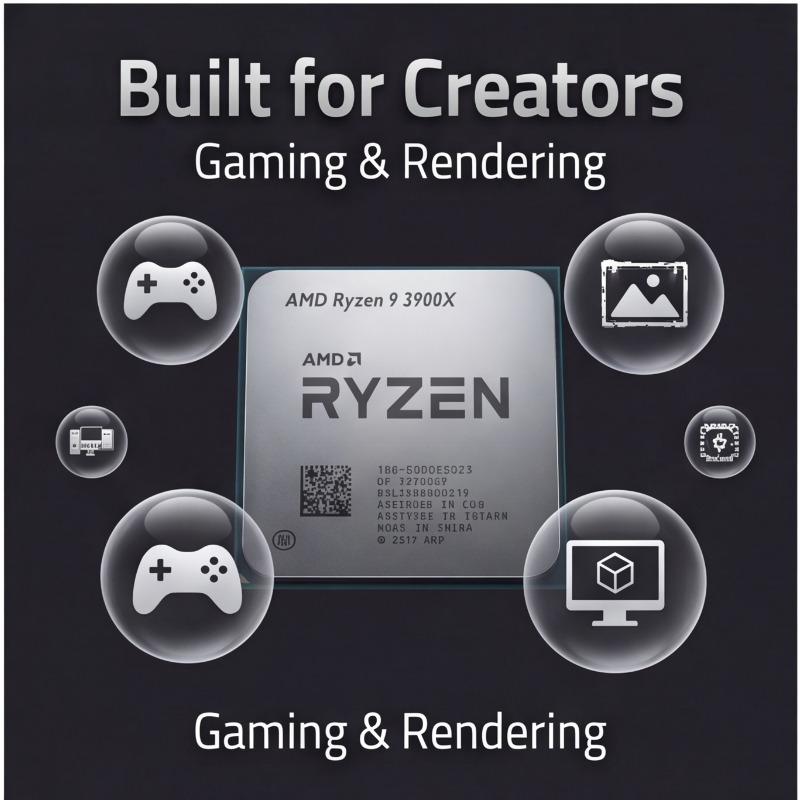 AMD Ryzen 9 3900X AM4 Upgrade  - огляд і ціна Amd Cpu Ryzen 9