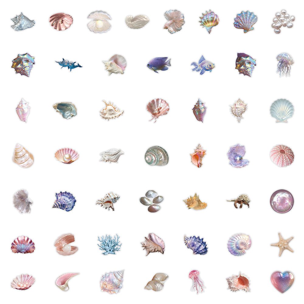 50pcs Cartoon Shell Graffiti S - огляд і ціна Laptop Accessories Aesthetic