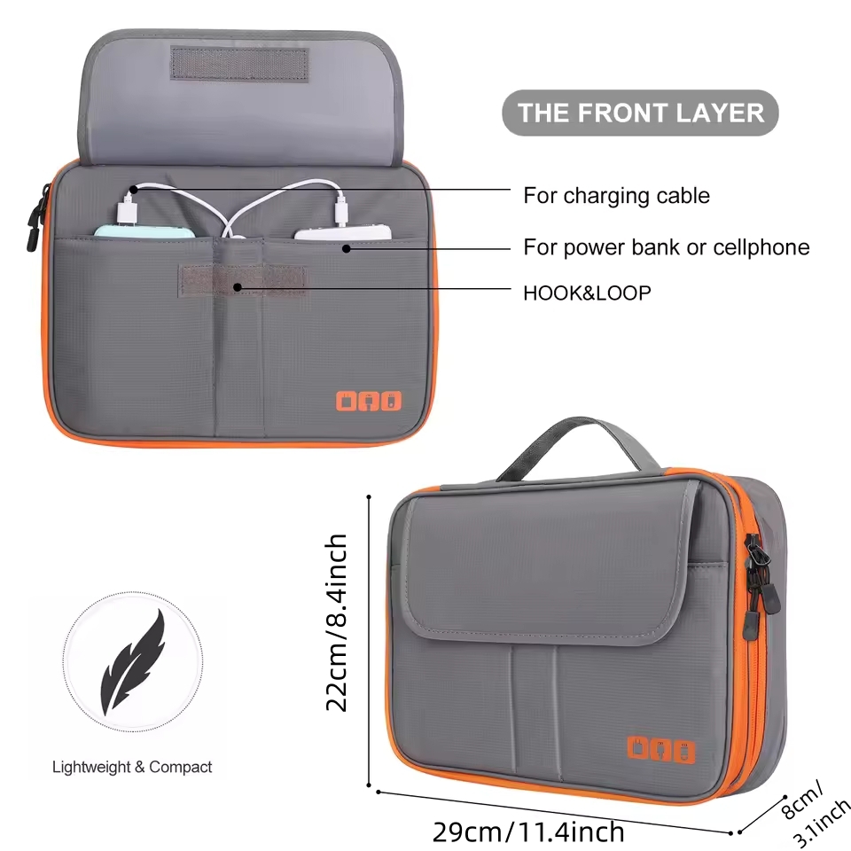 Travel Double Layer Digital St - огляд і ціна Cable Management Bag