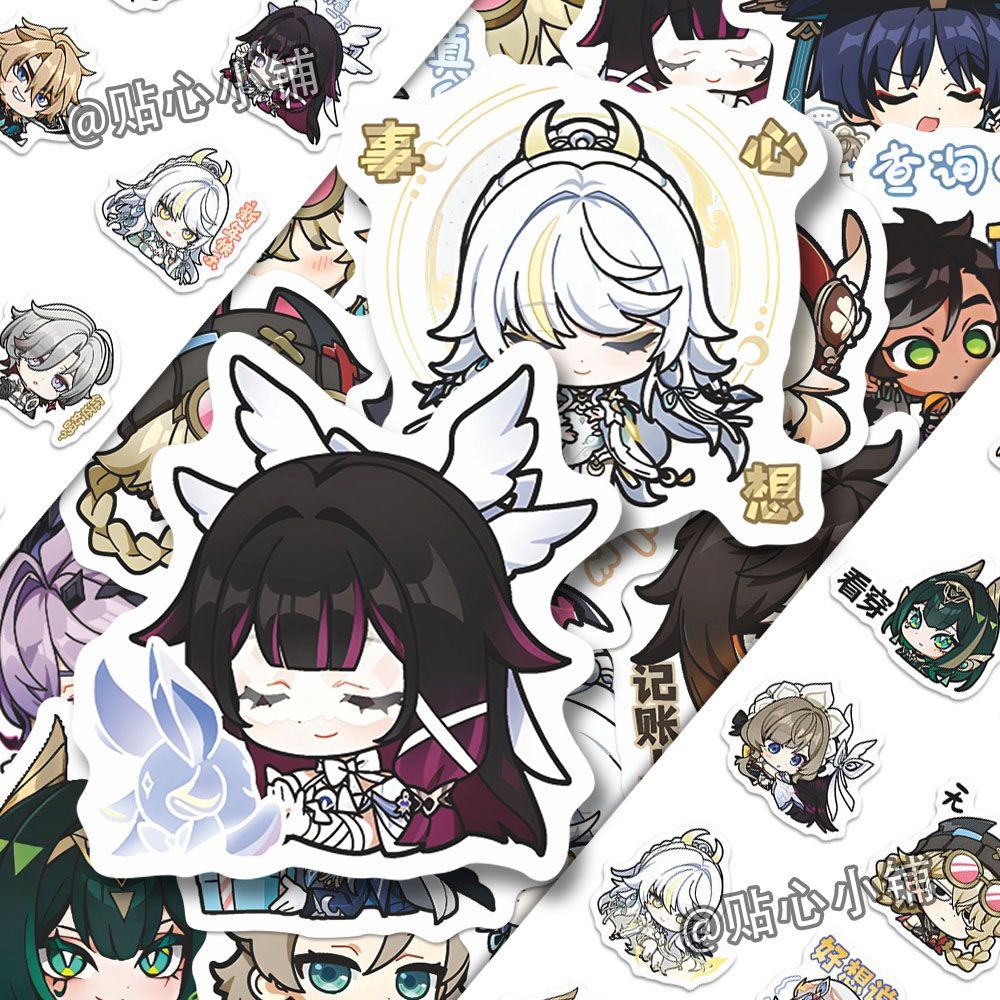 64PCS Genshin Impact Moon Maid - огляд і ціна Laptop Accessories Aesthetic